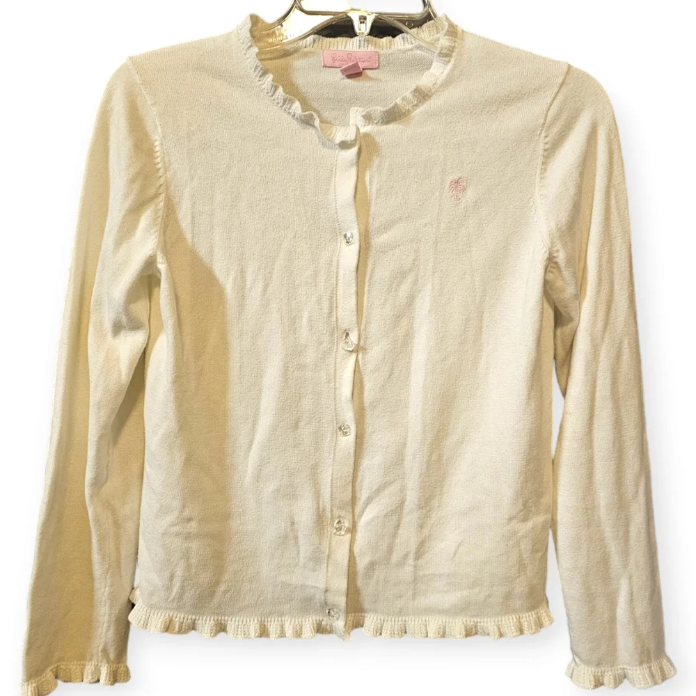 Lilly Pulitzer Cardigan with Ruffle Detailing